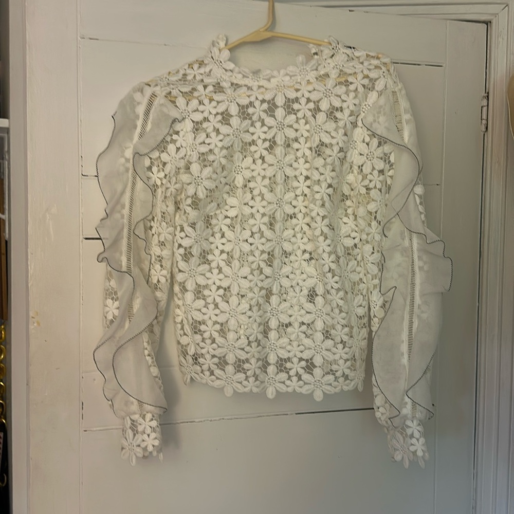 Self portrait lace shirt